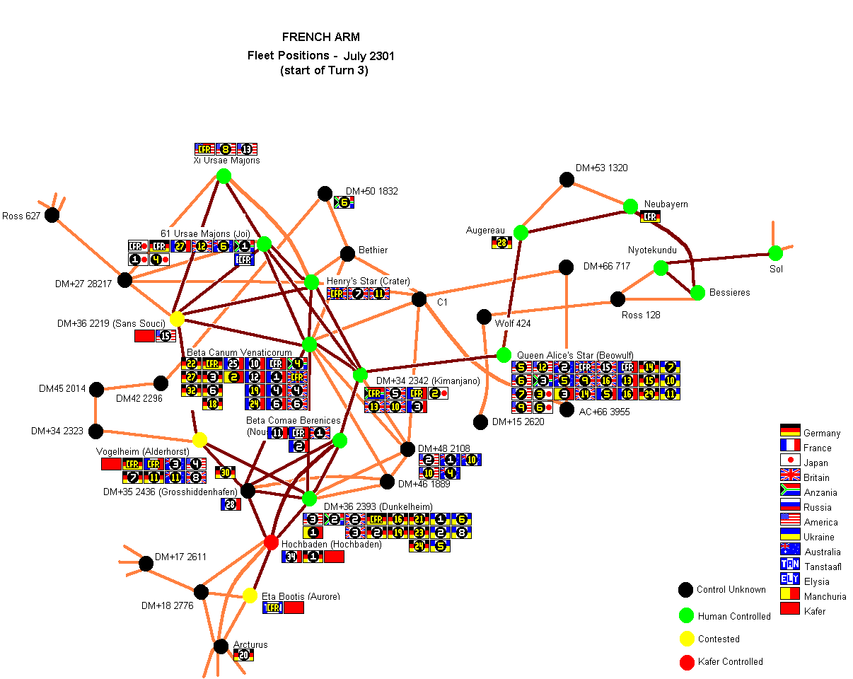 SCL Turn 3 - Fleet Positions