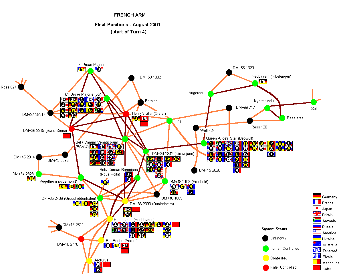 SCL Turn 4 - Fleet Positions