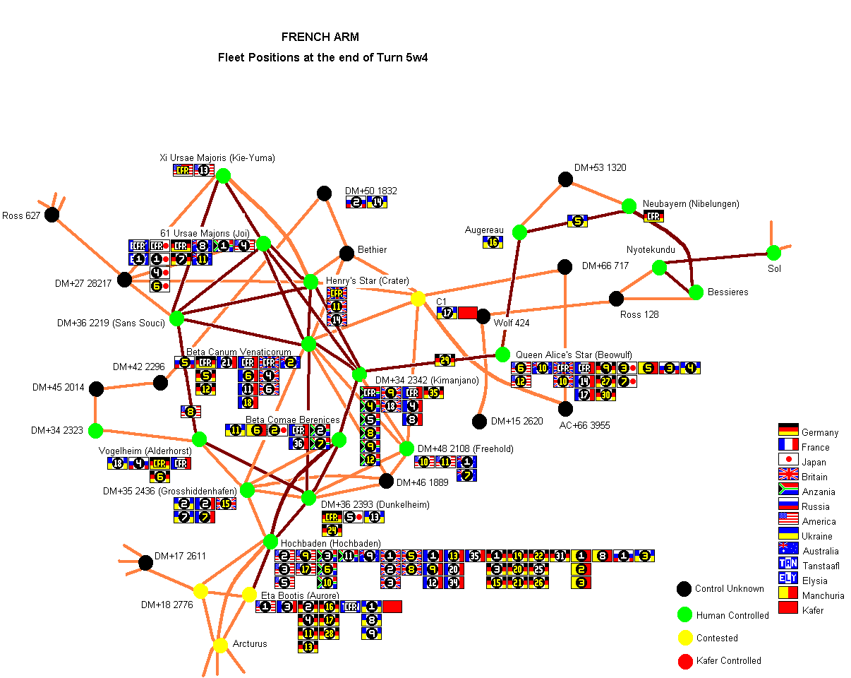 SCL Turn 5 - Fleet Positions