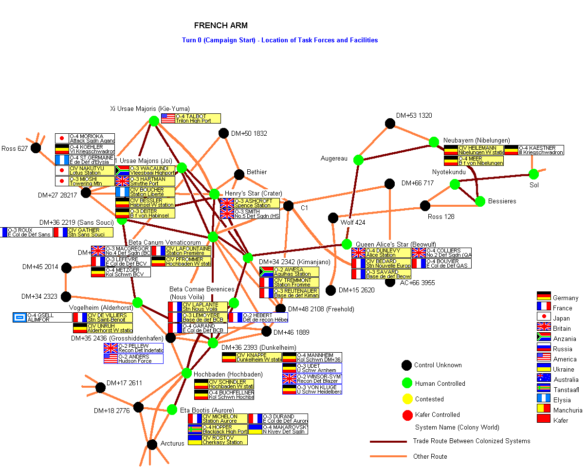 SCL-Invasion C2 Turn 0 - Fleet Positions